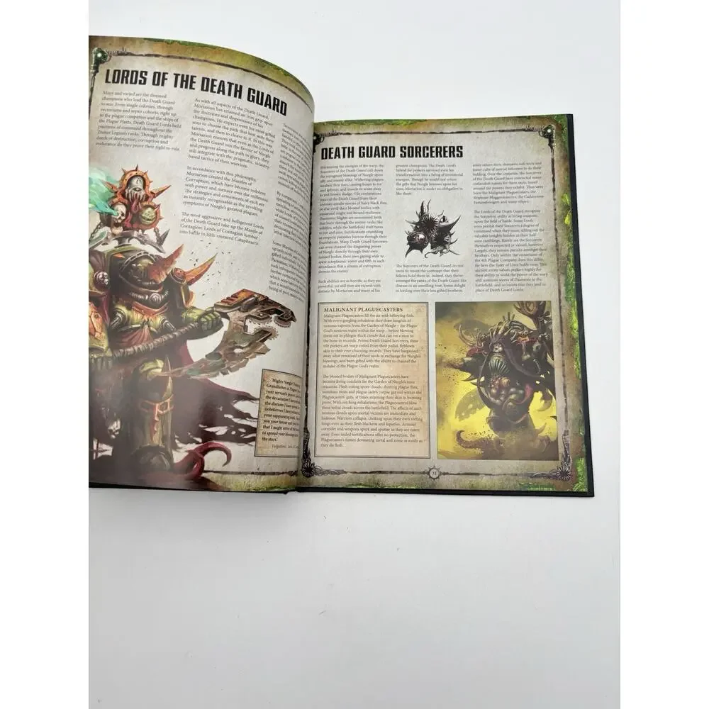 Warhammer 40,000: Codex Heretic Astartes - Death Guard (Hardcover ) VG Condition